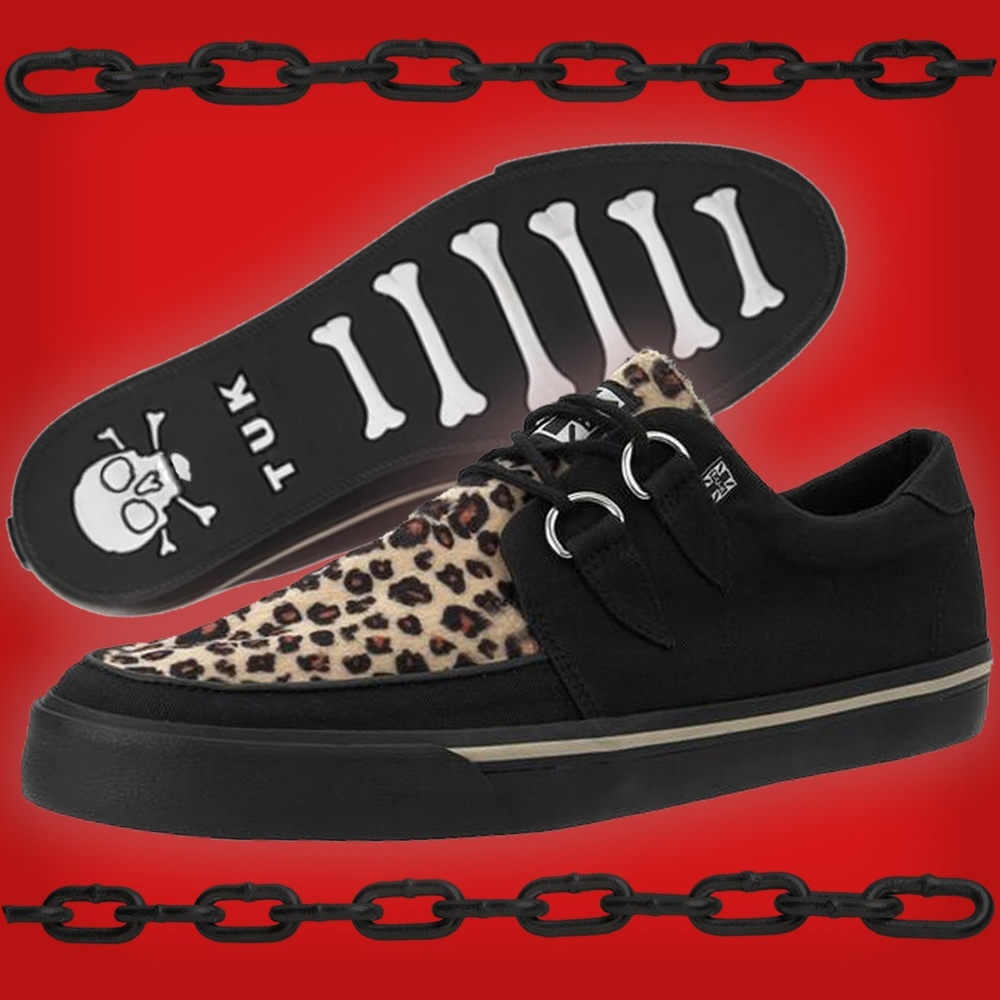 TUK Creepers Leopard Print Suede | Mens 12